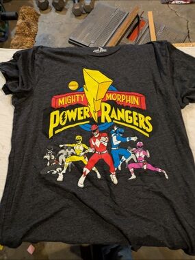 Mighty Morphin Power Rangers Graphic Kids Tee - Charcoal